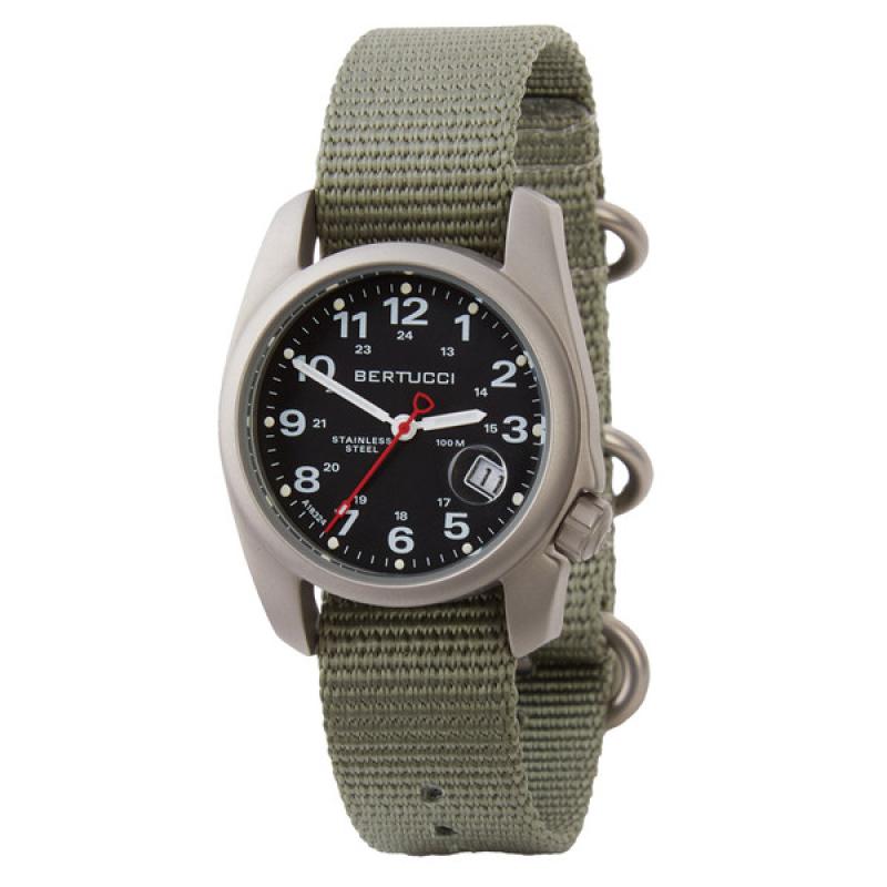 Bertucci A-1S Super Field Watch with Defender Drab Nylon Strap