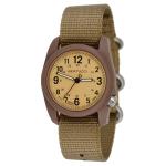 Bertucci DX3 Field Watch, 40mm Resin Case, Coyote Nylon Strap, Patrol Khaki Dial
