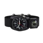 Bertucci DX3 Compass™ Field Watch with Nylon Strap, Black Dial