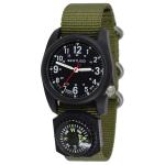 Bertucci DX3 Compass™ Field Watch with Nylon Strap, Black Dial