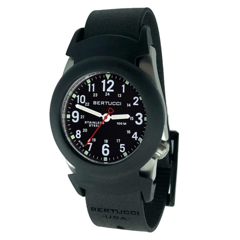 Bertucci Construction King Black Dial Watch with Black Strap and Pro-Guard