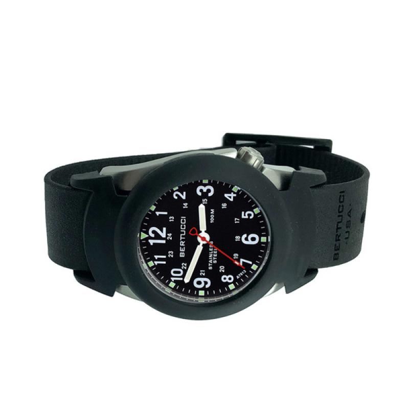 Bertucci Construction King Black Dial Watch with Black Strap and Pro-Guard