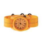 Bertucci DX3 Field Watch with Lume Case and Tangerine Dial