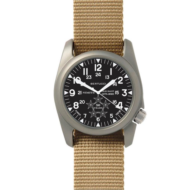 Bertucci USS Nimitz Aircraft Carrier Special Edition Black Dial Watch