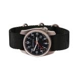 Bertucci A-2T Solar Classic Titanium Field Watch with Black Nylon Strap