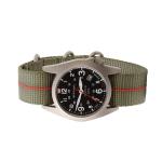 Bertucci A-7T Retrospec Solar Titanium Field Watch with Defender Drab Nylon Strap