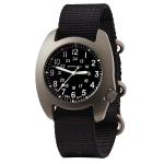 Bertucci D-3T Retroform Epic Field Watch with Black Dial and Black Nylon Strap