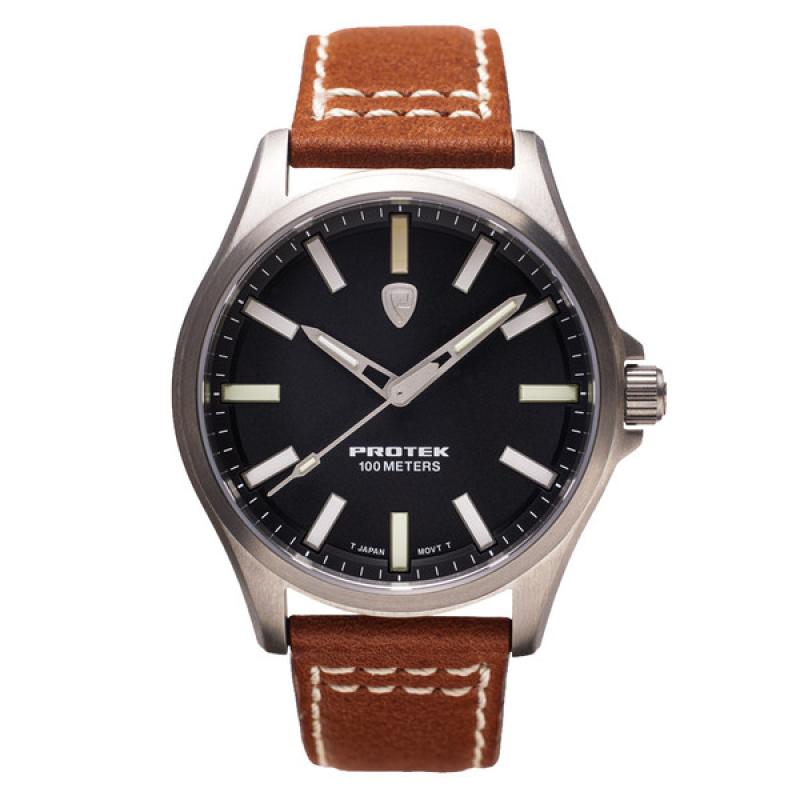Protek Titanium Field Watch 3000 Series with Tritium T100 Tubes and Black Dial