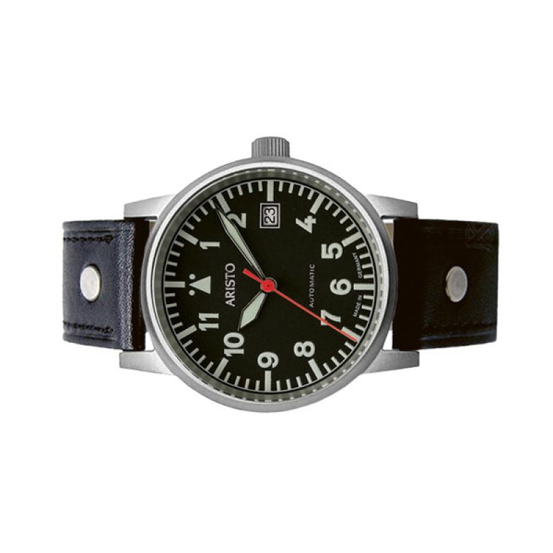 Aristo 38.5mm Swiss Automatic Aviator Watch