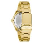 Caravelle Sea Hunter Automatic Goldtone Watch with Green Dial