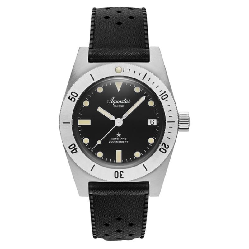 Aquastar Model 60 Re-Edition Dive Watch Combo Package