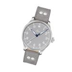 Laco Augsburg Gray 42 Type A Dial Automatic Pilot Watch with Sapphire Crystal