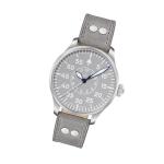 Laco Aachen Gray 42 Type B Dial Automatic Pilot Watch with Sapphire Crystal