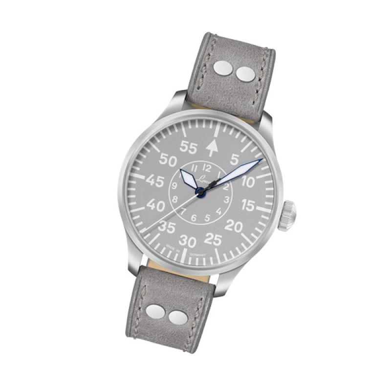 Laco Aachen Gray 42 Type B Dial Automatic Pilot Watch with Sapphire Crystal
