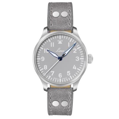 Laco Augsburg Gray 39 Type A Dial Automatic Pilot Watch with Sapphire Crystal