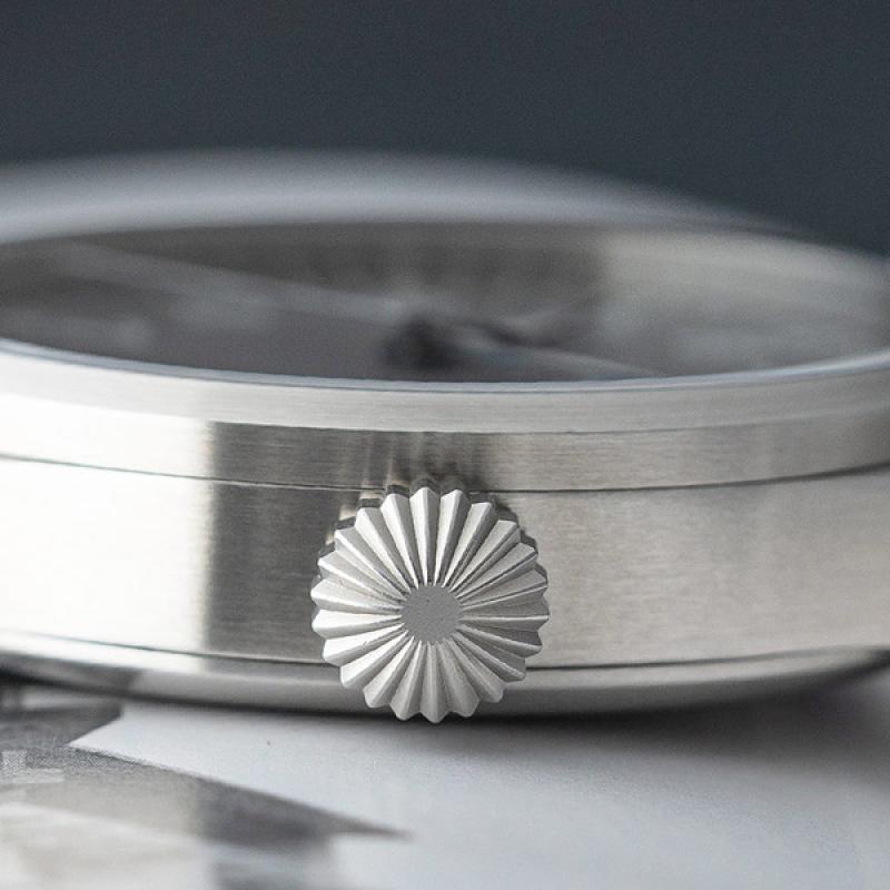 Laco Aachen Gray 39 Type B Dial Automatic Pilot Watch with Sapphire Crystal