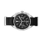 Bulova Lunar Pilot Chronograph 45mm with Black Dial and Nylon Strap