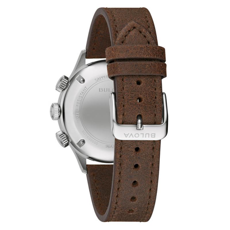 Bulova A15 Automatic Field Watch with Brown Strap