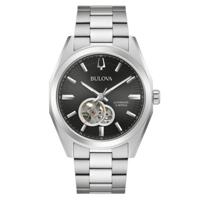 Bulova Surveyor Automatic Watch with Open Heart Black Dial