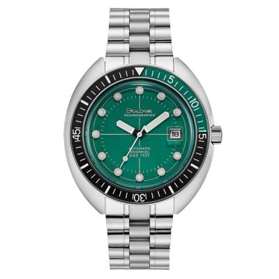 Bulova Oceanographer Snorkel Automatic Dive Watch with Green Dial