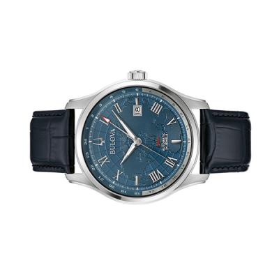 Bulova Wilton Automatic Traveller GMT with World Blue Dial