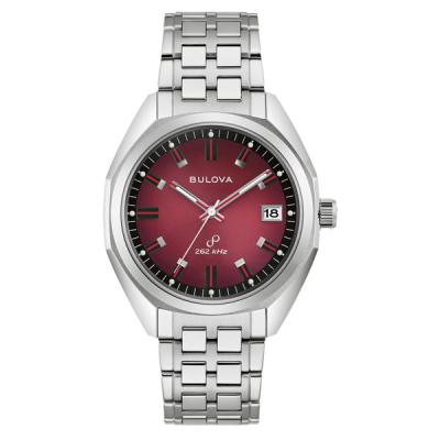 Bulova Jet Star Watch with Precisionist Movement and Claret Dial
