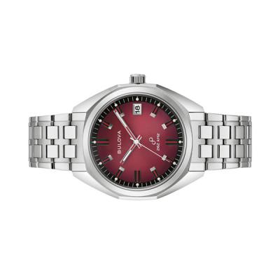 Bulova Jet Star Watch with Precisionist Movement and Claret Dial