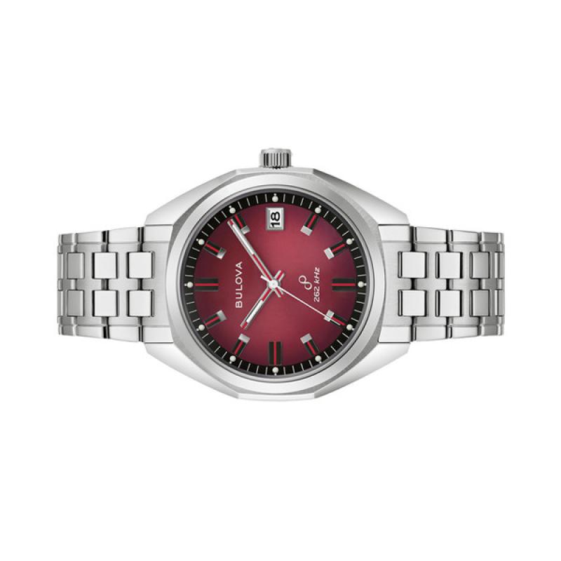 Bulova Jet Star Watch with Precisionist Movement and Claret Dial