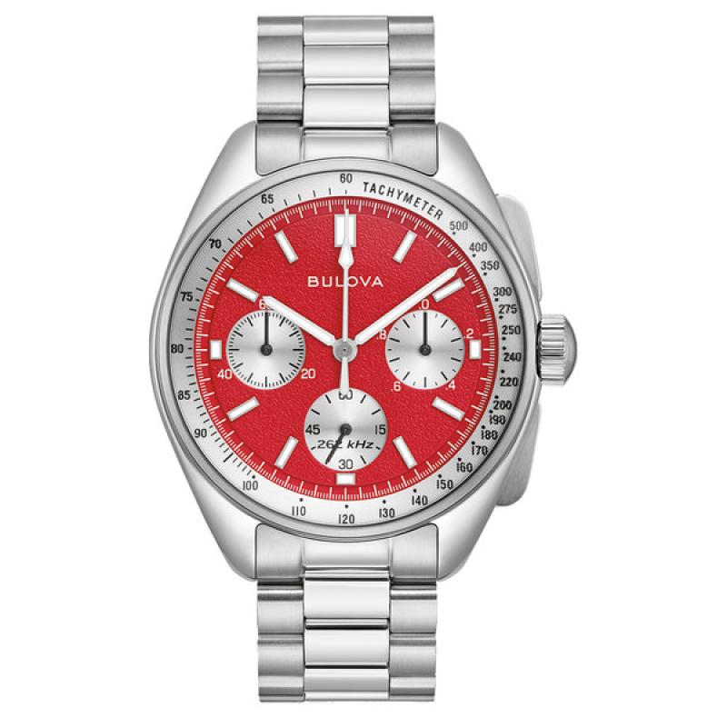 Bulova Lunar Pilot Chronograph with Red Dial