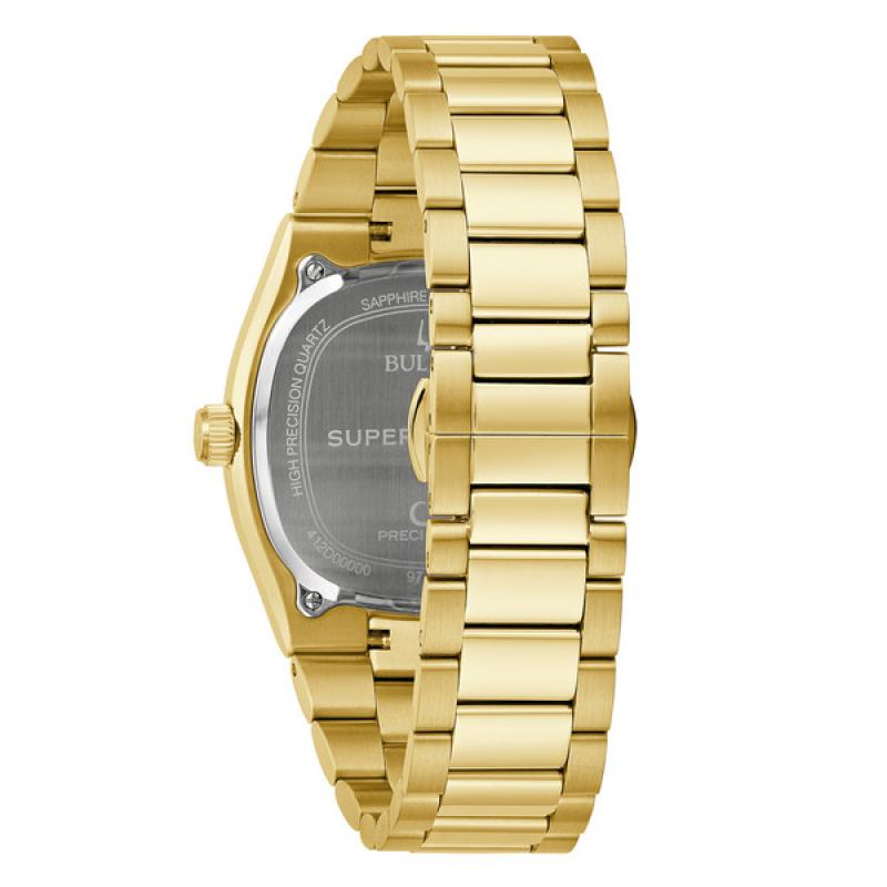 Bulova Super Seville Gold-tone Watch with Silver Dial