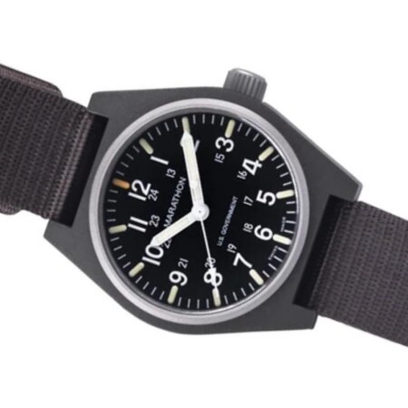 Marathon Swiss Made Quartz Military General Purpose Watch with MaraGlo Green Illumination