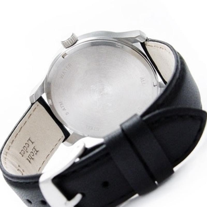 Messerschmitt Fliegeruhr Watch with Black Leather Strap