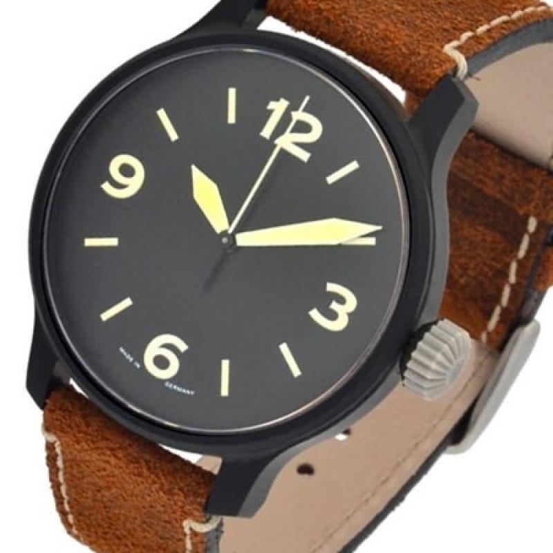 Aristo 42mm Aviator Swiss Automatic Watch with Sapphire Crystal