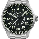 Laco 42mm Faro Type-B Dial Automatic Pilot Watch, Sapphire Crystal