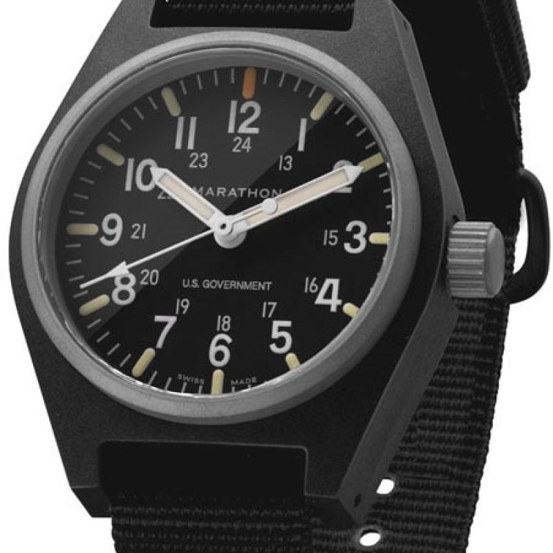 Marathon Swiss Made Quartz Military General Purpose Watch with MaraGlo Green Illumination