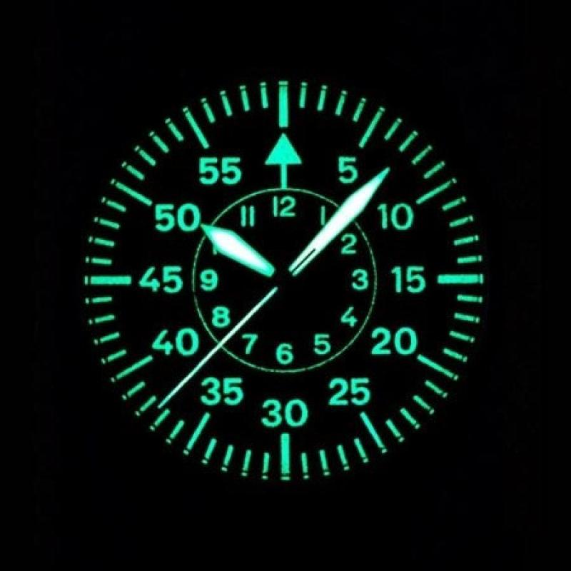 Aristo 3H108 47mm Swiss SW200 Automatic Pilot's Watch with XL Flieger Crown