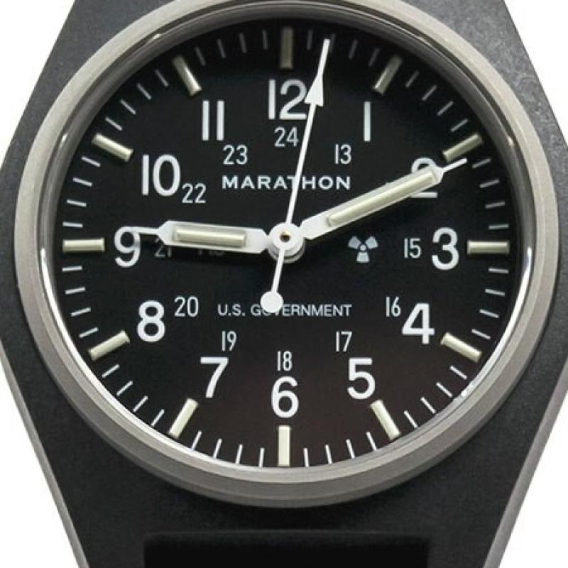Marathon Automatic and Hand Winding General Purpose Watch with Tritium Illumination