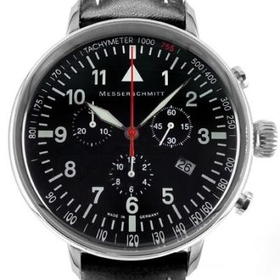 Messerschmitt Aviator's Quartz Chronograph Watch with 42mm Case