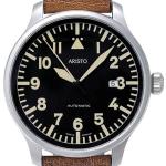 Aristo 42mm Swiss Automatic Aviator Watch with Sapphire Crystal