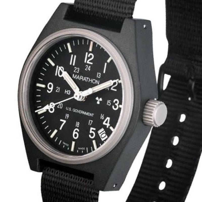 Marathon Swiss Made Quartz Military General Purpose Watch with Tritium Illumination