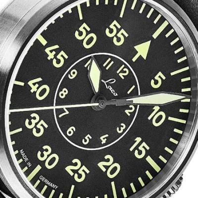 Laco 39mm Bielefeld Type-B Dial Automatic Pilot Watch with Sapphire Crystal