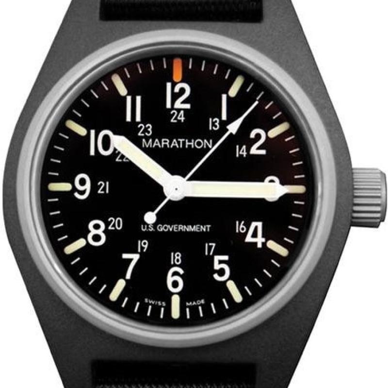 Marathon Swiss Made Quartz Military General Purpose Watch with MaraGlo Green Illumination