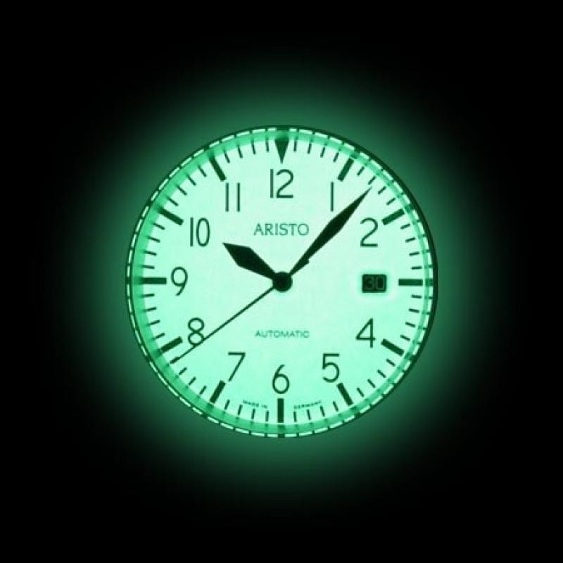 Aristo 3H41 Jager 90 Swiss Automatic Watch with Luminous Dial