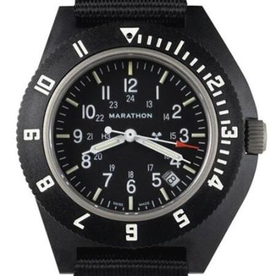 Marathon Swiss Made Quartz Military Navigator Pilot Watch with Tritium Illumination