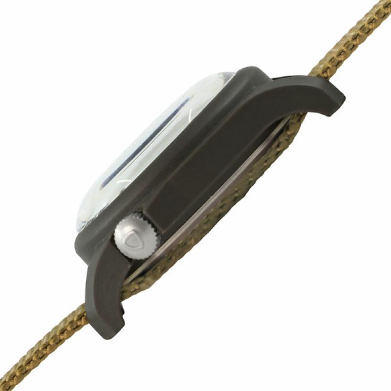 Bertucci retro-inspired Retroform field watch with a USA movement, 5 year battery and G-Type nylon band