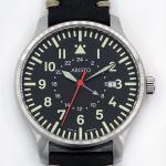 Aristo 3H80GMT 42mm Quartz Dual-Time GMT Pilot's Watch