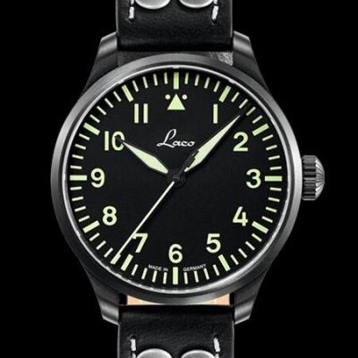 Laco 39mm Altenburg Type A Dial Automatic Pilot Watch with Sapphire Crystal