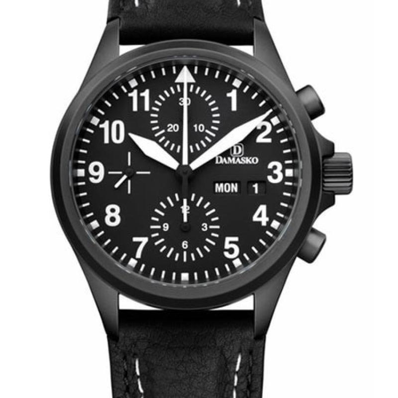 Damasko Swiss Valjoux 7750 Chronograph with a 60-Minute Stopwatch and 12-Hour Totalizer