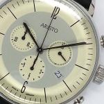 Aristo Bauhaus Swiss Quartz Chronograph Watch with 12-Hr Totalizer