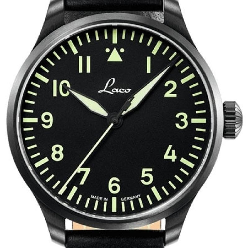 Laco 39mm Altenburg Type A Dial Automatic Pilot Watch with Sapphire Crystal
